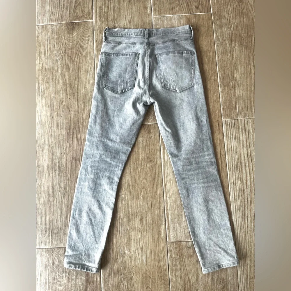 AGOLDE Sophie High Rise Skinny Jean in Gray